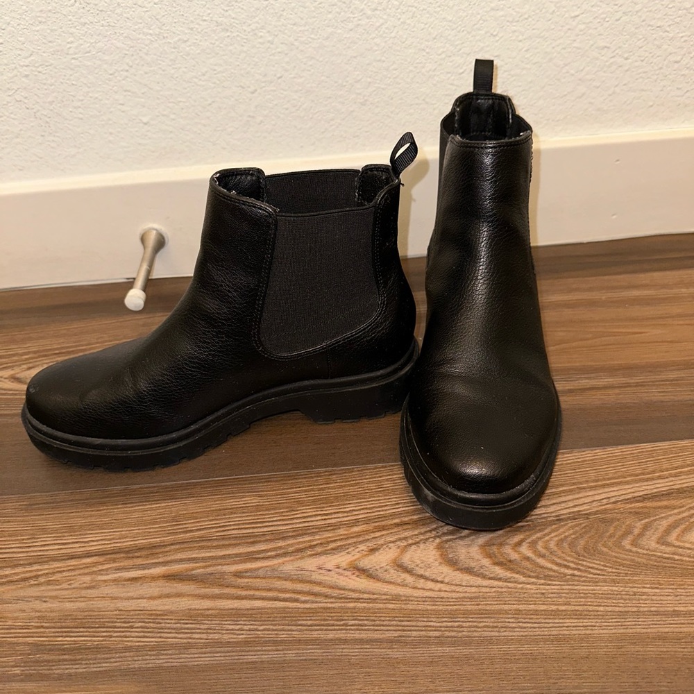 Black ankle boots